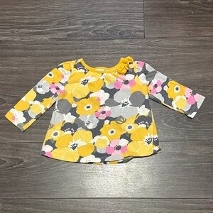 2/$10Gymboree Yellow and Pink Floral Long Sleeve Tee
